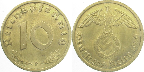 10 Pfennig 1939 F J364 Drittes Reich