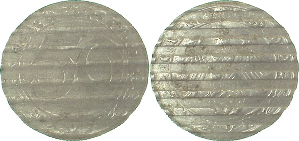 50 Reichspfennig 1938/39 offiziell entwertet! J365