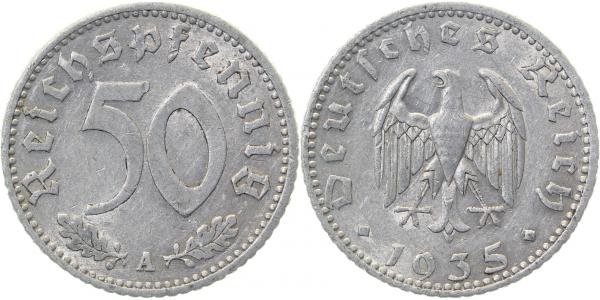 50 Reichspfennig 1935 A ss/vz J368