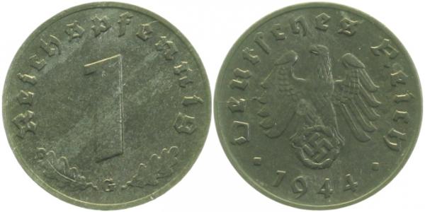 1 Pfennig 1944 G prfr J369 prfr 1 Pfennig