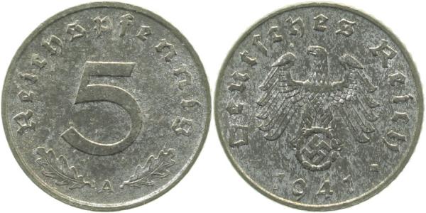 5 Reichspfennig 1941 A stgl J370