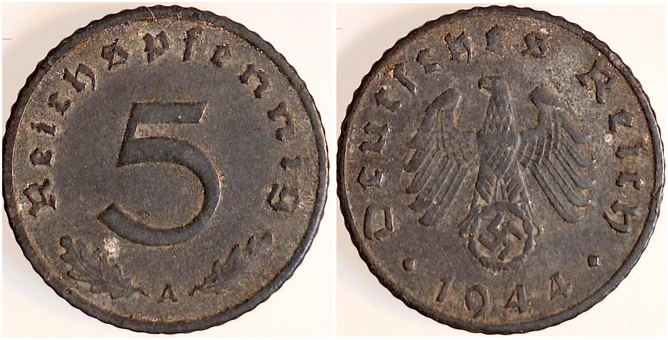 5 Pfennig 1944 A J370 Drittes Reich