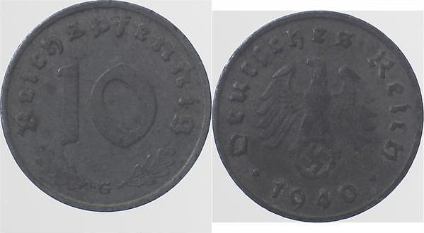 10 Pfennig 1940 J prfr.fein !!!