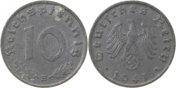10 Pfennig 1941 B vz J371 vz 10 Pfennig