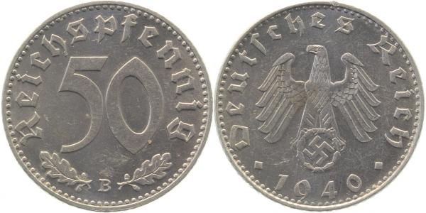 50 Reichspfennig 1940 B f stgl J372