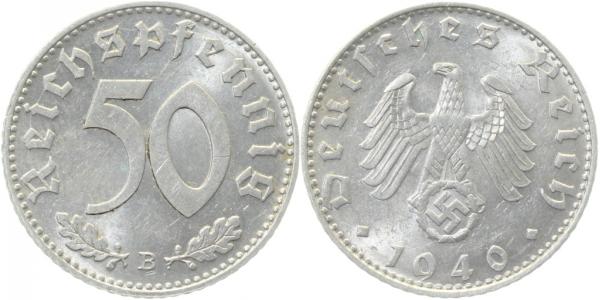 50 Reichspfennig 1940 B vz/st J372