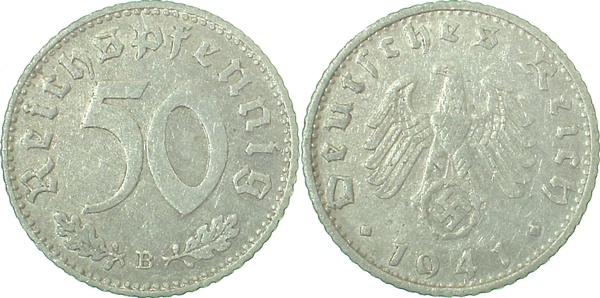 50 Reichspfennig 1941 B ss/vz J372