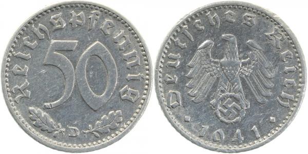 50 Reichspfennig 1941 D ss J372