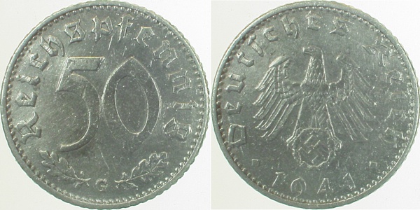 50 Reichspfennig 1941 G ss/vz J 372