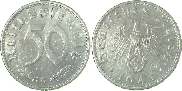 50 Reichspfennig 1941 G ss J372
