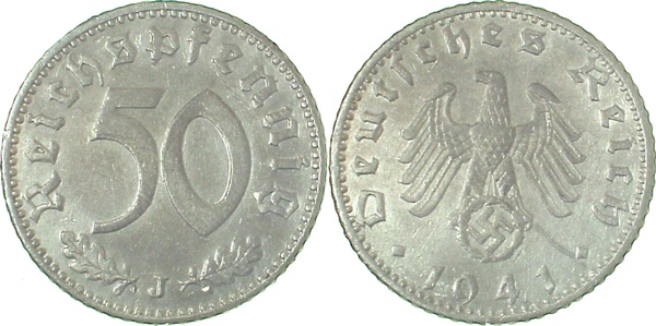50 Reichspfennig 1941 J ss/vz J372