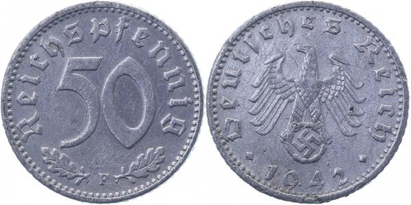 50 Reichspfennig 1942 F ss J372