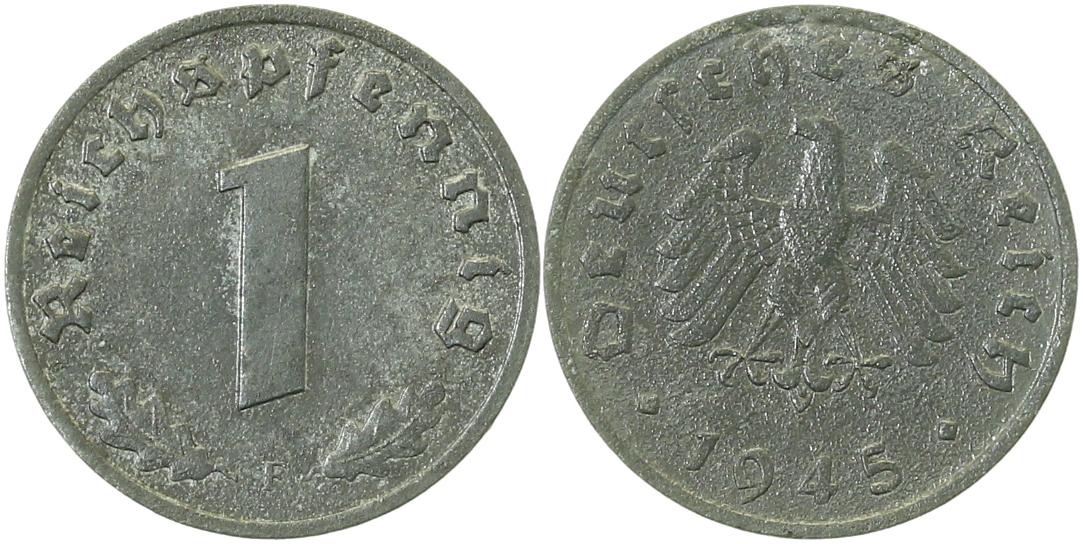 1 Pfennig 1945 F J373b vz+