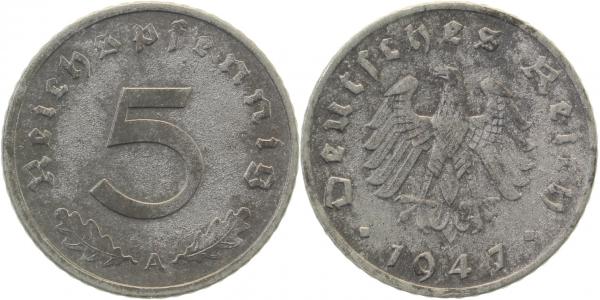 5 Pfennig 1947 A vz J374