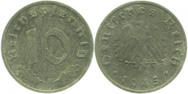 10 Pfennig 1945 F J375 Alliierte Besatzung