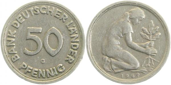 50 Pfennig 1949 G Neugebauer 3v2 J379