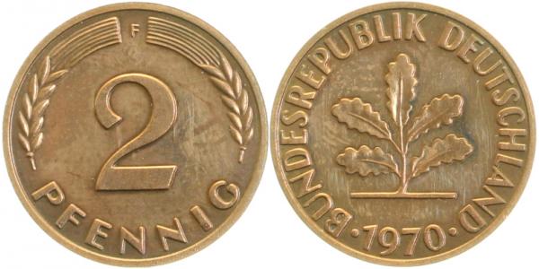 2 Pfennig 1970 F bfr