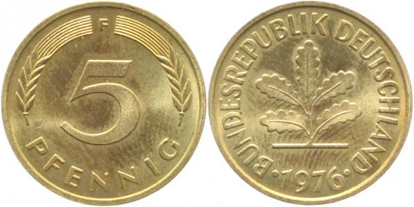 5 Pfennig 1976 F bfr
