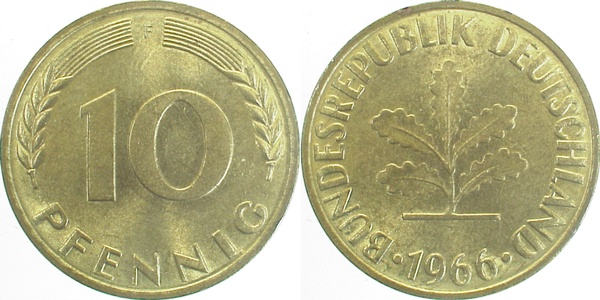 10 Pfennig 1966 F bfr J383