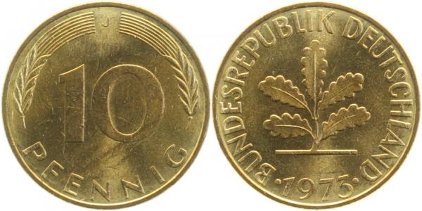 10 Pfennig 1973 J bfr J383