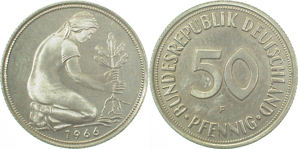 50 Pfennig 1966 F PP.........300 Ex.