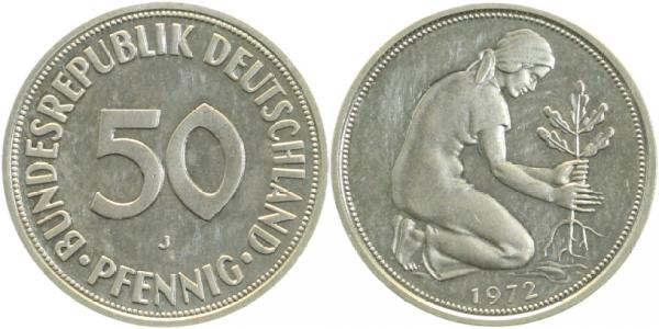 50 Pfennig 1972 J bfr