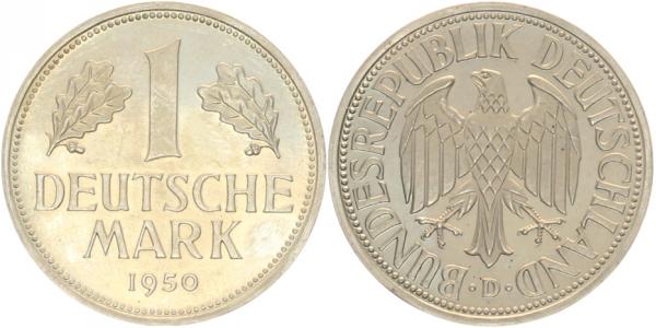 1 DM 1950 D PP Proof Auflage 700 Examplare?
