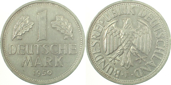1 Deutsche Mark 1950 F1 DM J385