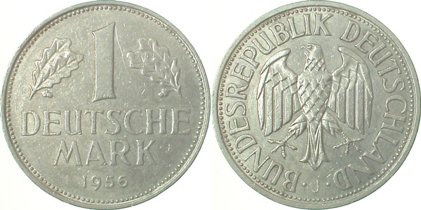 1 DM 1956 J vz/bfr J385 1 Mark