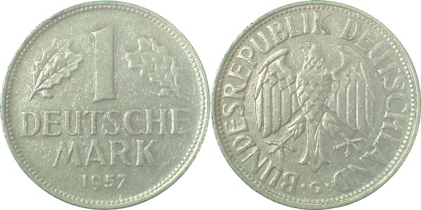 1 DM 1957 G vz J385 1 Mark