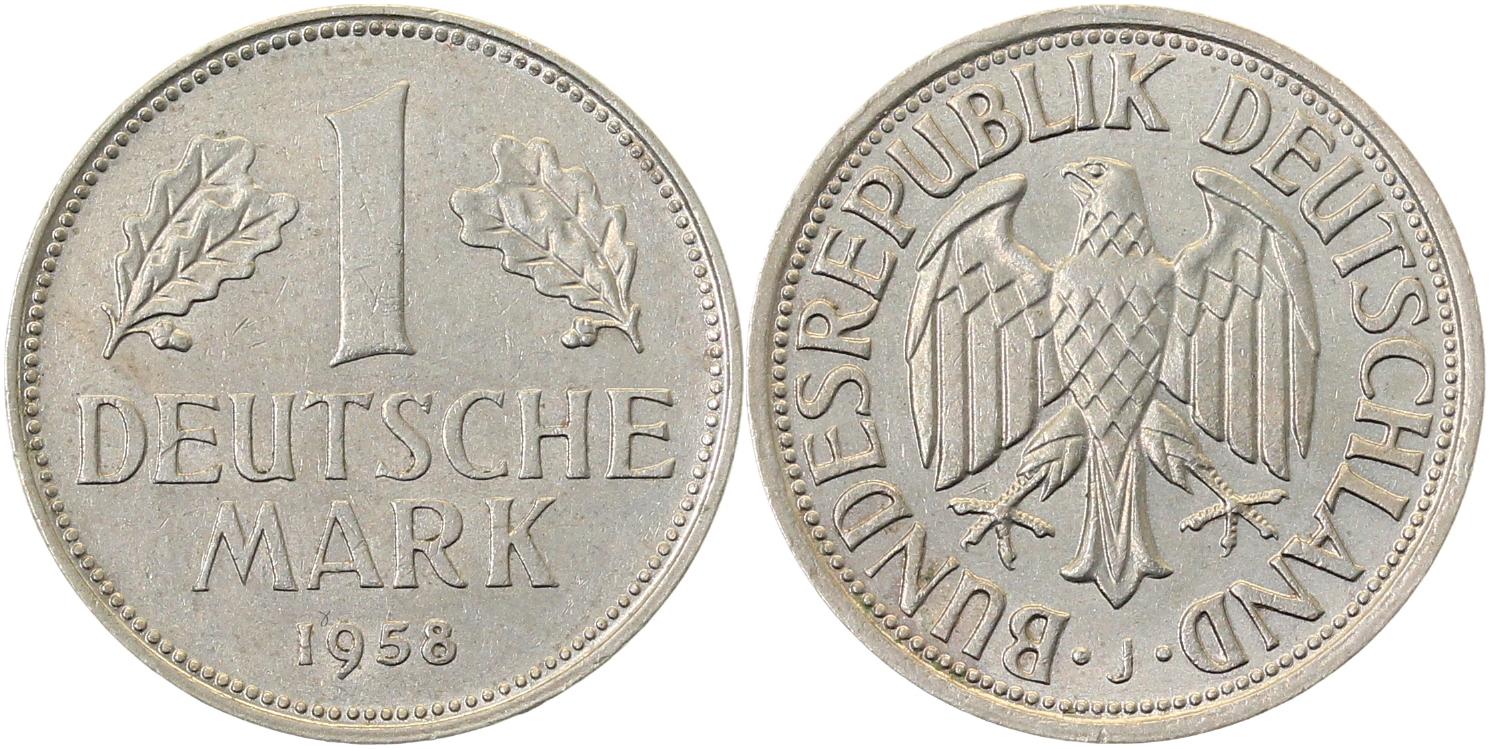 1 Mark 1958 J bankfrisch J385 1.2