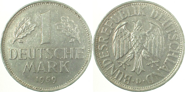 1 DM 1959 D vz J385 1 Mark