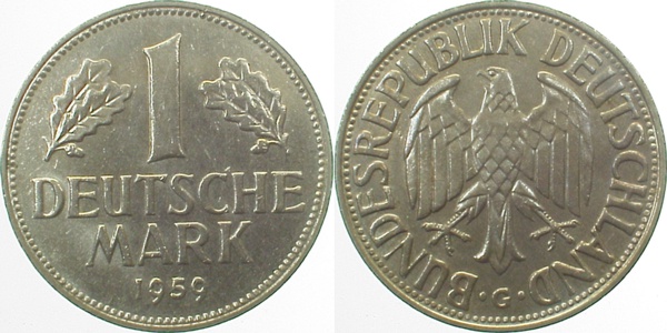 1 DM 1959 G J385 bfr 1 Mark