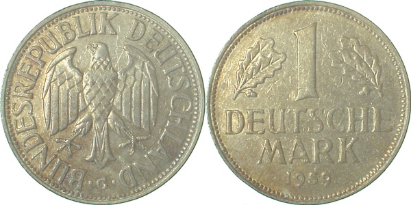 1 DM 1959 G vz- J385 1 Mark