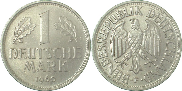 1 DM 1960 F bfr/st J385 1 Mark