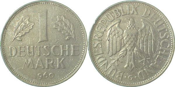 1 DM 1960 G ss/vz J385 1 Mark