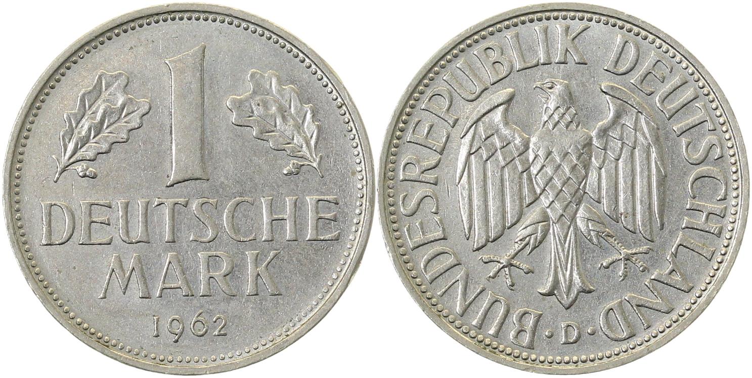 1 DM 1962 Dbankfrisch selten J385 1.2