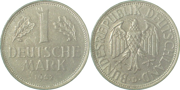 1 DM 1962 D f bfr J385 1 Mark