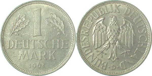 1 DM 1963 D vz/st J385 1 Mark
