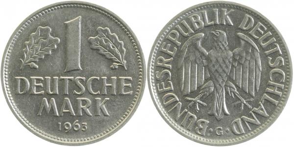 1 DM 1963 G vz/st J385 1 Mark