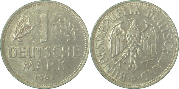 1 DM 1964 D vz/bfr J385 1 Mark
