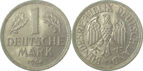 1 DM 1964 F vz/st J385 1 Mark