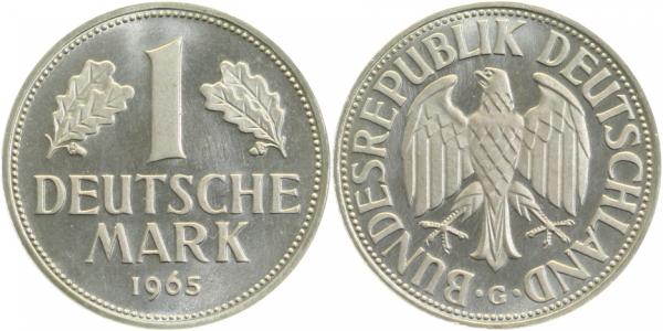 1 DM 1965 G PP Proof Auflage 8233 Exemplare