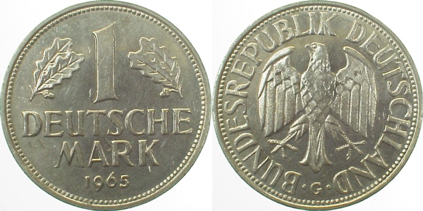 1 DM 1965 G bfr/st J385 1 Mark