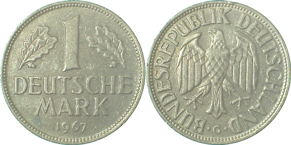 1 Mark 1967 G vz/bfr J385