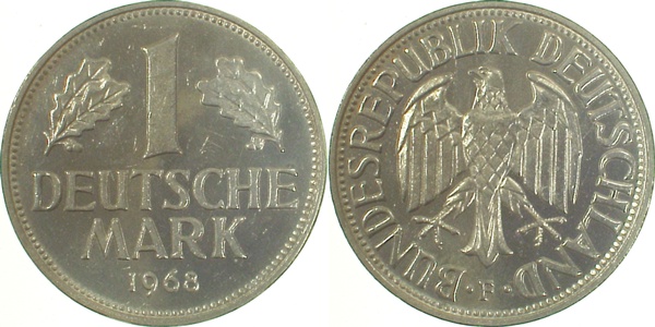 1 Mark 1968 F Erstabschlag J385