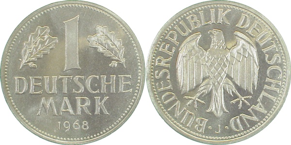 1 Mark 1968 J bfr/stgl J385