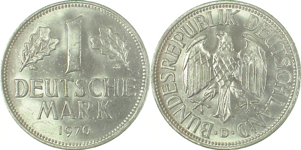 1 DM 1970 D bfr J385 bfr 1 DM