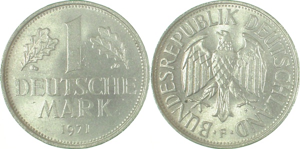 1 DM 1971 F bfr J385 bfr 1 DM