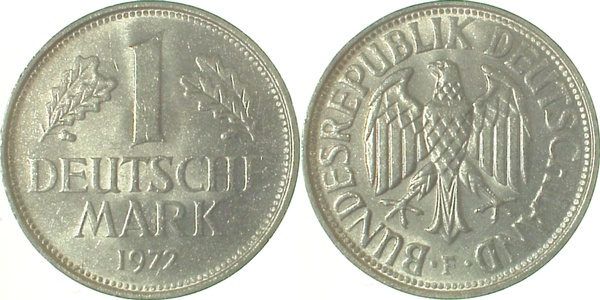 1 DM 1972 F bfr J385 bfr 1 DM